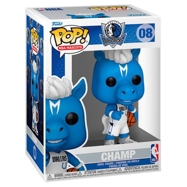 Figurine Funko Pop - Funko - NBA Mavericks Champ - 10 cm - Noggrant återgivna detaljer - Mixad
