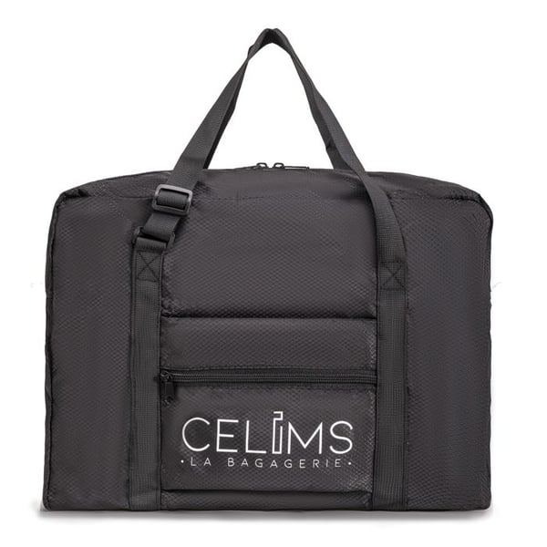 Fällbar Resväska 40x30x20 cm CELIMS | Multifunktionell | Handbagage för Resor | Svart