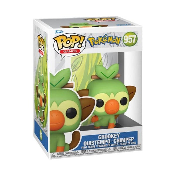 Figurine - Funko - Grookey - Amiibo - Grön - 2 års garanti