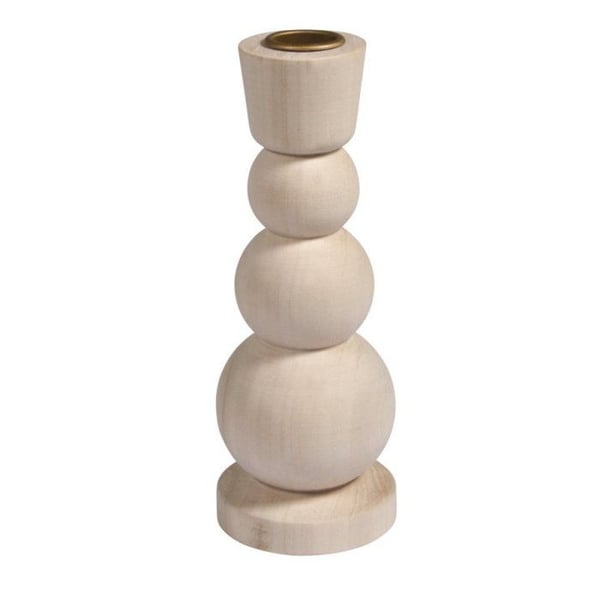 Träljuslykta, FSC 100%, 6,5cm ø, natur, 16,5cm