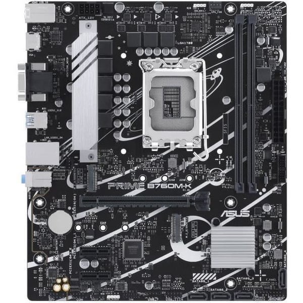 Moderkort - ASUS - PRIME B760M-K - Intel B760 LGA 1700 micro ATX