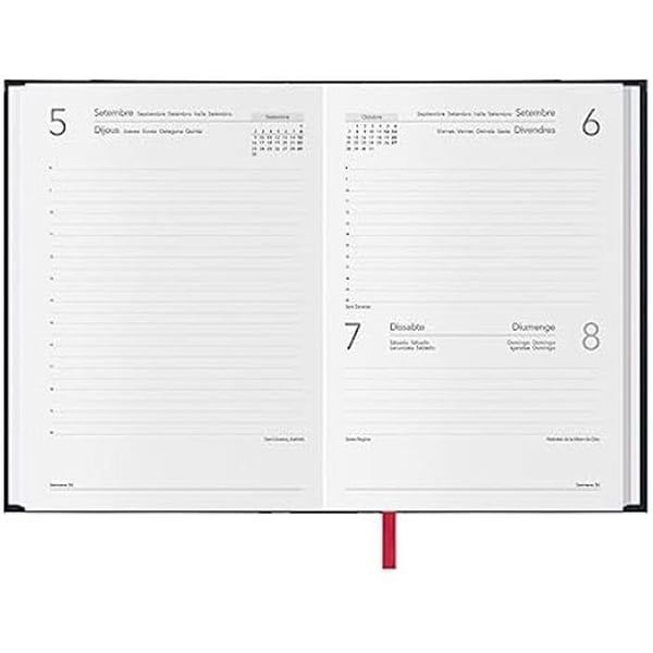 Daglig agenda - DOHE - 14 x 20 cm - Mjukt omslag - 1 dag per sida - År 2024