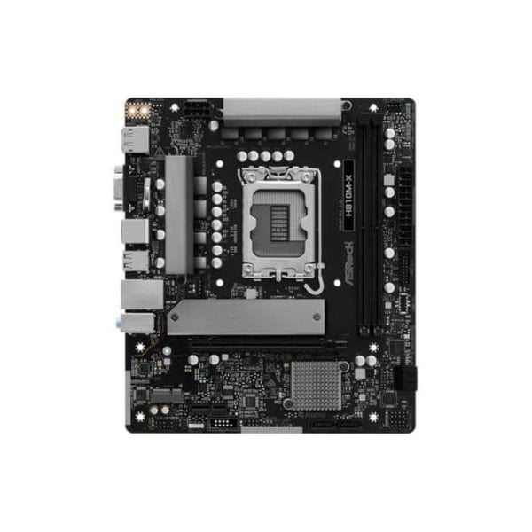 Moderkort - ASRock - H810M-X - LGA1851 - Micro ATX - 6+1 strömfaser