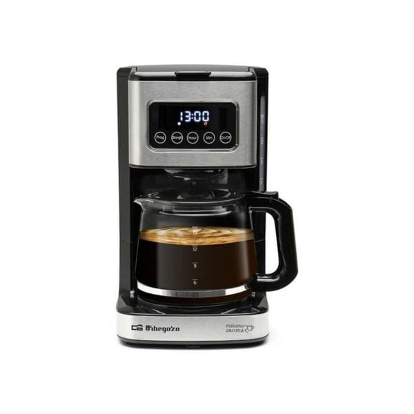 Cafetera Goteo Orbegozo CG 6015 15 koppar 900W programmerbar rostfritt stål LED