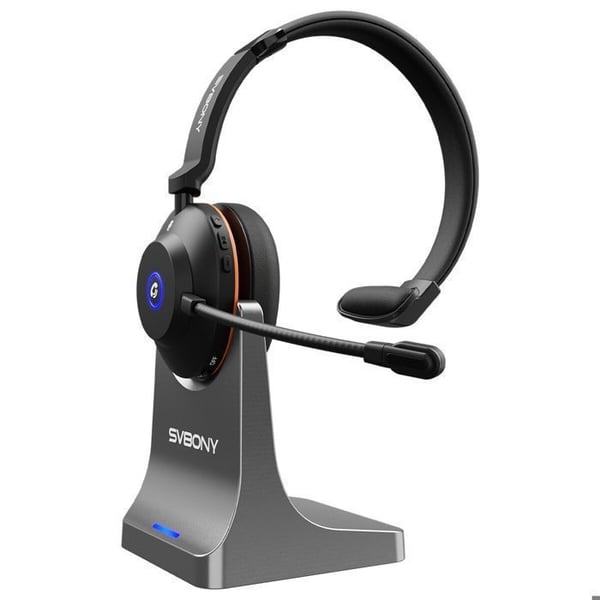 SVBONY SVN H1 Trådlösa hörlurar, ENC brusreducering, Bluetooth 06.0, Batteritid upp till 48H, För kontorsmöten