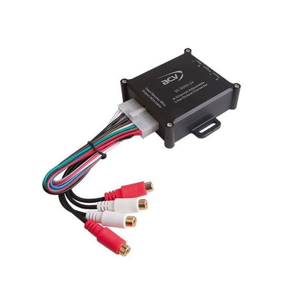 Premium 4-kanals högnivåadapter med kontroll