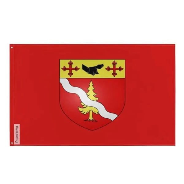Amqui Flagga – 192 x 288 cm – Hållbar Polyester – 2 Metallöglor – Inomhus / Utomhus – Pixelforma