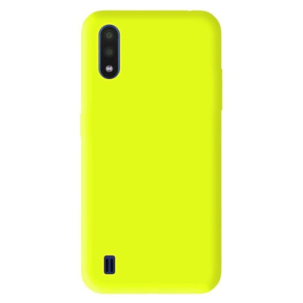 Gul fluorescerande silikonfodral - Kompatibel med Samsung Galaxy A01