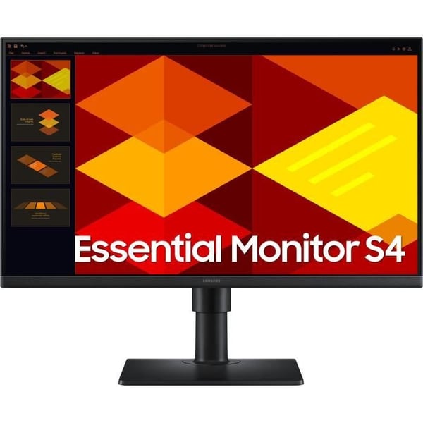 Skärm PC - SAMSUNG - 27" - FHD - 100Hz - IPS-panel - 5ms - Höjdjusterbar - S27D400G