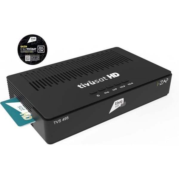 Satellitmottager - TIVUSAT - i-ZAP TVS 495 - DVB S2 HD - Universal fjernbetjening - HDMI