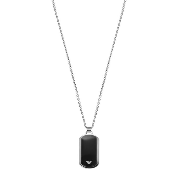 Halsband - Armani - EGS1726040 - Rostfritt stål - Svart PVD - Längd 55 cm