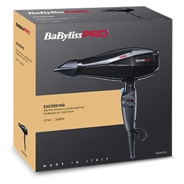 Hårtork - BABYLISS - Excess HQ - 2600W - AC-motor - Luftjoniserare