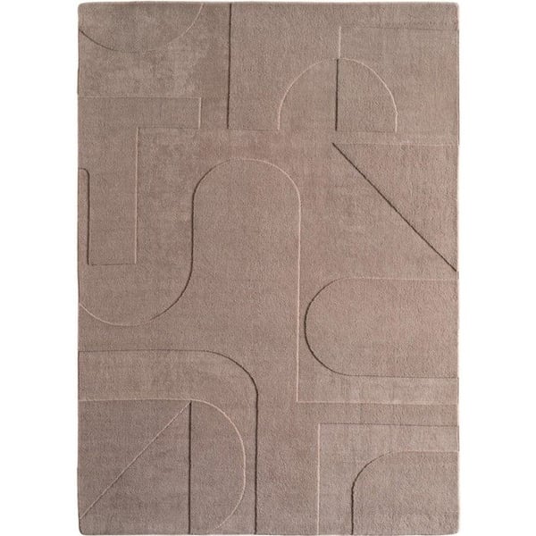 Ayyildiz Modern design matta Beige 160 x 230 cm Boho Skandinavisk enfärgad, mjuk, lättskött, tvättbar effekt