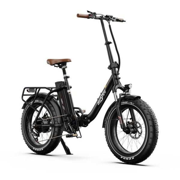 ONESPORT OT16 Max Elcykel för Vuxna Batteri 48V 18AH Motor 500W, Terrängdäck 20 tum Fällbar Elcykel