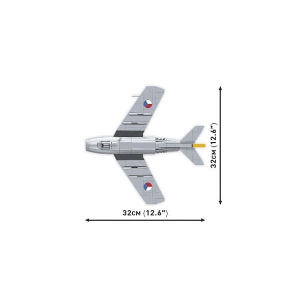 Maquette COBI - S-102 - Tjeckoslovakiska Flygvapnet - MIG15 - 504 bitar - Från 14 år