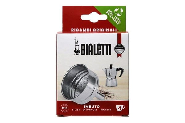 Suppilo (varaosa) - Bialetti - Moka Express 4 kuppia - Alumiini - 5,9x5,9x7,5 cm - Alkuperäinen osa