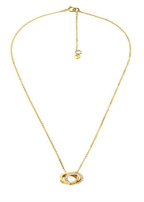 Halsband - Michael Kors - MKC1554AN710 - Guldpläterad - Kubisk zirkon - 45,5 cm