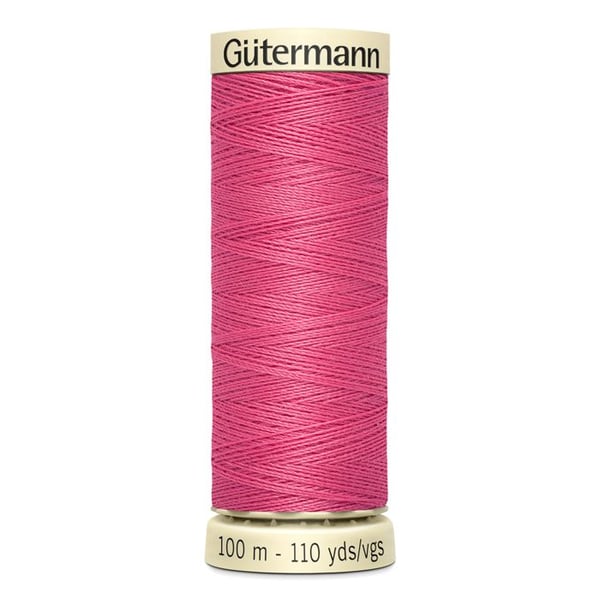 Paket med 5 spolar 100m Tråd 100 % polyester Gutermann Ref 788988 - Att 890 - fantasirosa