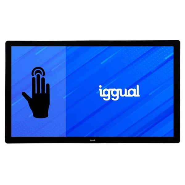 LED-skärm 43 tum - iggual - MTL430HS - 1920x1080 FHD - HDMI, VGA, USB - 16:9 - Blänkande - Responsstid 5s