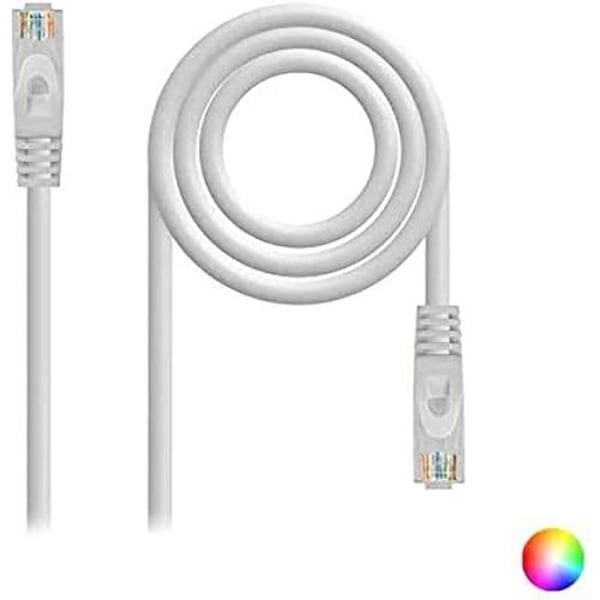 Nätverkskabel Ethernet - NANO KABEL - 10.20.1800-W - Kat.6A UTP - 100% koppar - LSZH vit