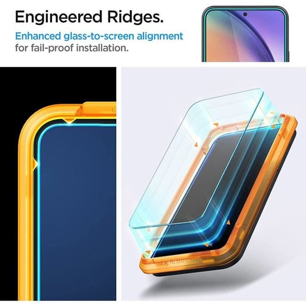 Hærdet Glas - Spigen - Alm Glass FC - 2-Pak - 0,3 mm - Hårdhed 9H - Samsung Galaxy A54 5G
