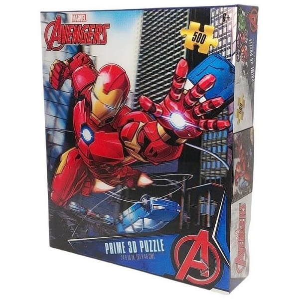 Linsformigt pussel Iron Man in battle - Marvel - 500 st 61x46 cm