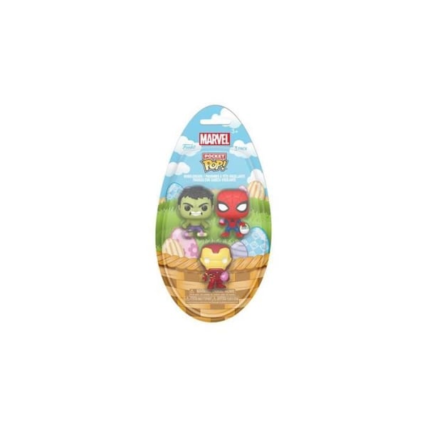 Figurer - FUNKO - Funko Pocket Pop Marvel - Pack med 3 - Vinyl - Flerfärgad