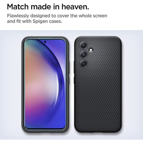 Hærdet Glas - Spigen - Alm Glass FC - 2-Pak - 0,3 mm - Hårdhed 9H - Samsung Galaxy A54 5G