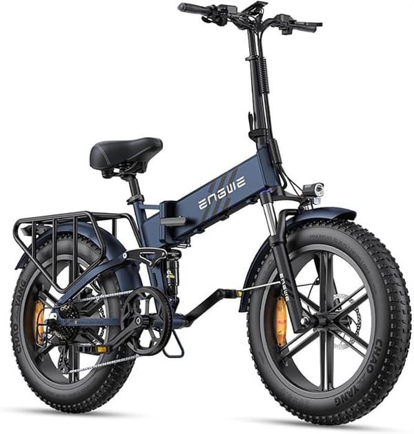 Elcykel - ENGWE - L20 - 48V 13Ah batteri - 140 km körsträcka - 20*4,0 tums fjälldäck Vit