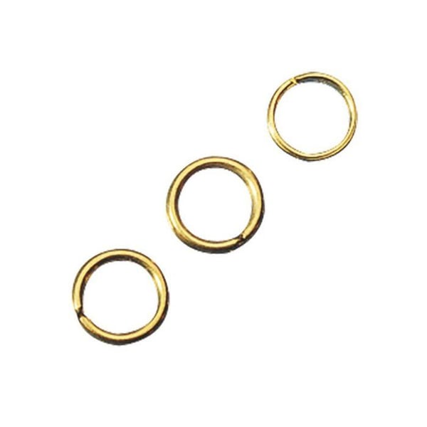 Ring, 8 mm ø, guld, 1 mm, 20 st