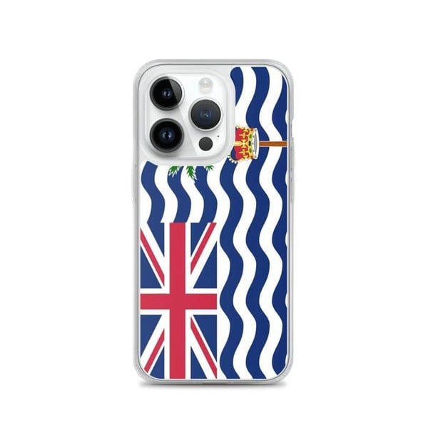 iPhone-fodral - Flagga för brittiska territoriet i Indiska oceanen - Mjuk - Flerfärgad - TPU - Vertikal