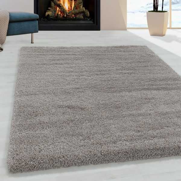 Matta - Höghårig - FLUFFY 3500 - Beige - Rund - 200 cm - Shaggy Matta - Höghårig - FLUFFY 3500 - Beige - Rund - 200 cm - Shaggy