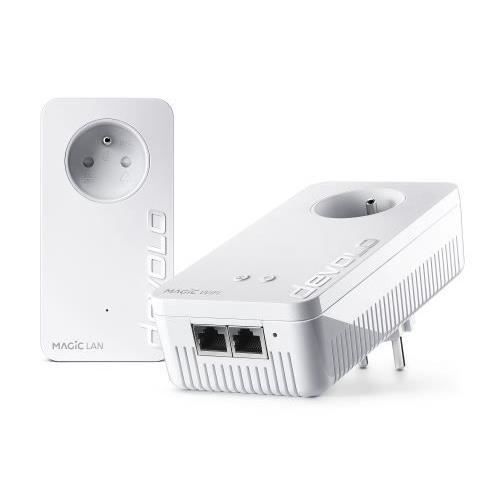 Devolo Magic 2 WiFi nästa - Startpaket - brygga - GigE, HomeGrid - 802.11a/b/g/n/ac - Dubbelband - Vägganslutning -
