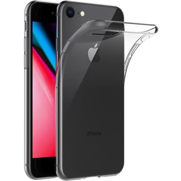 Coque Gel TPU Transparent - PHONILLICO - iPhone 8 - Silikonmjukt - Ultra Tunt - Optimal Skydd