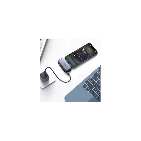 Extern batteri - UGREEN - 5,000 mAh - USB-C-kontakt - Med ställ - Svart