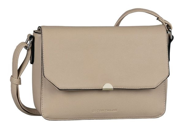 Skuldertaske - TOM TAILOR - Nance Flap Bag No Zip S - Taupe - 23x14x7 cm - 268 g
