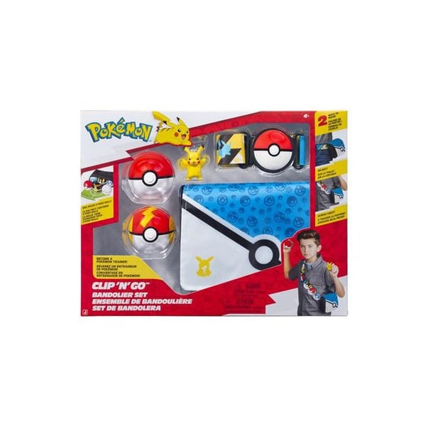 Figurine Pokémon Bandolier Set Pikachu med Poke Ball, Fast Ball & Pikachu-temat bälte & bandolier W6