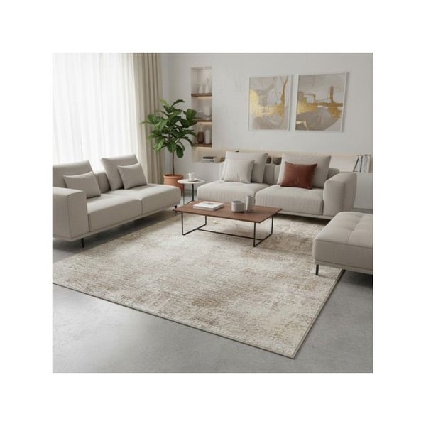 Matta - MELIS HOME - Sliten effekt - 120x160 cm - Beige - Modern