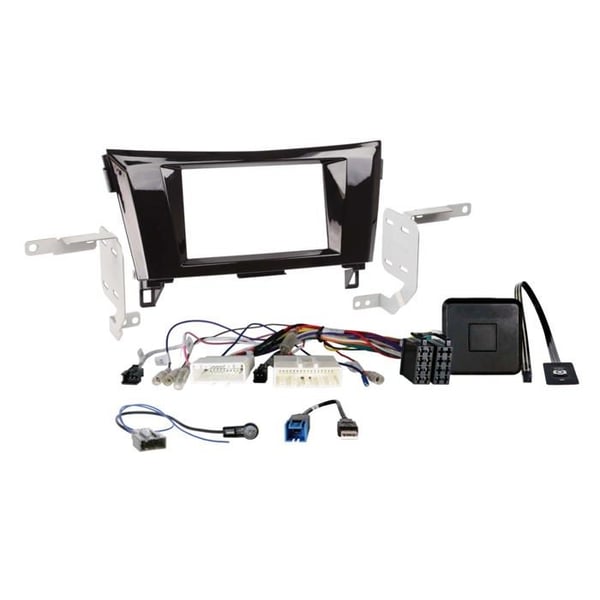 Kit 2-DIN kompatibel med Nissan Qashqai/X-Trail SWC/antenn/USB/360° kamera