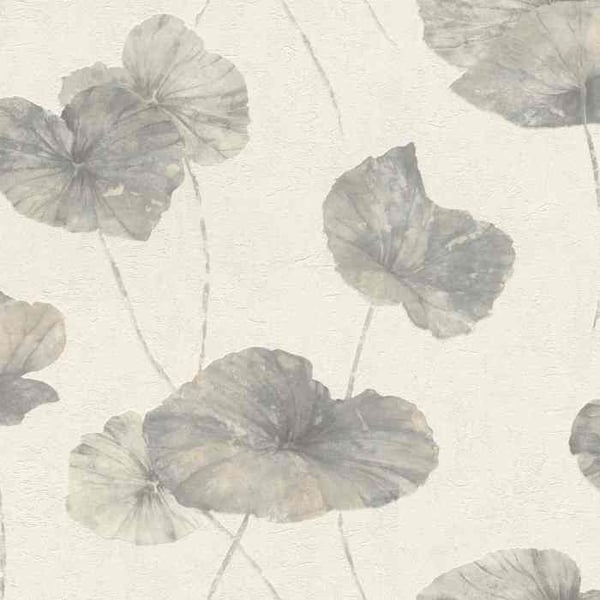 Rasch Andy Vägg 458213 non-woven tapet floral 53cm x 1005cm grå