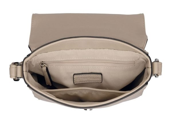Skuldertaske - TOM TAILOR - Nance Flap Bag No Zip S - Taupe - 23x14x7 cm - 268 g