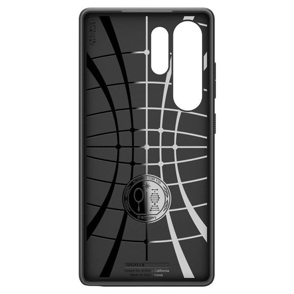Cover - SPIGEN - Samsung S25 Ultra - Mat Sort - Stødabsorberende - Ergonomisk