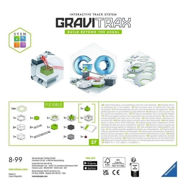 Gravitrax GO Flexibel-Marmorkrets-Konstruktionsspel-Från 8 år-23705 - Ravensburger
