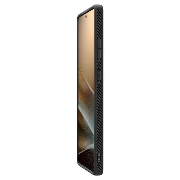 Cover - SPIGEN - Samsung S25 Ultra - Mat Sort - Stødabsorberende - Ergonomisk