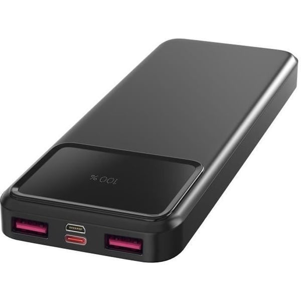 Extern batteri 10000mAh USB USB-C micro-USB Snabbladdning LED-skärm Phonillico®