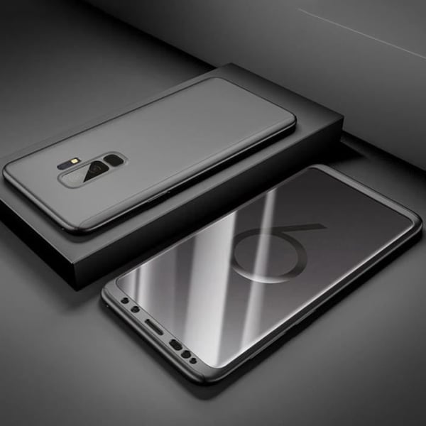 Coque pour Samsung Galaxy S9 - PHONILLICO - Full 360 Svart - Ultra Slim - Integralt skydd