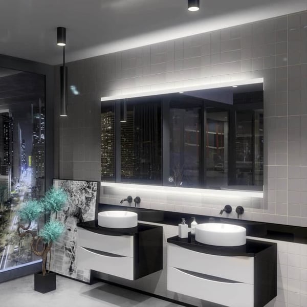 Alasta Brasil LED-spegel 130x100 cm med touch-omkopplare