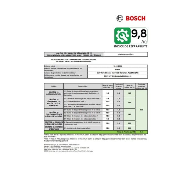 Langaton imuri - BOSCH - BCS71HYG1 - Akunkesto 40 min - Vesipesu - Valkoinen