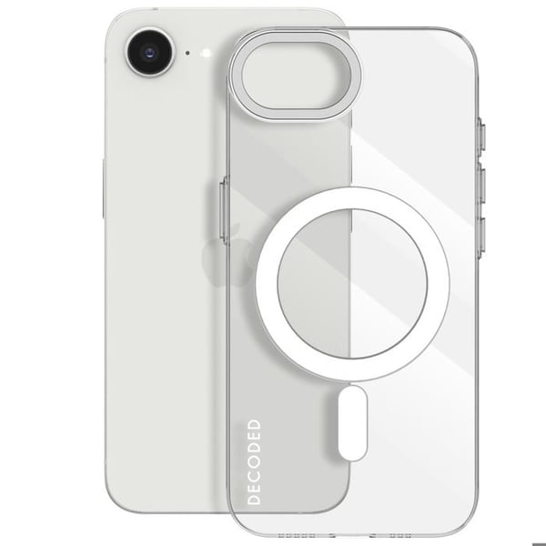 Skydd för iPhone 16e - Decoded - MagSafe - Rep-resistant - Transparent svart