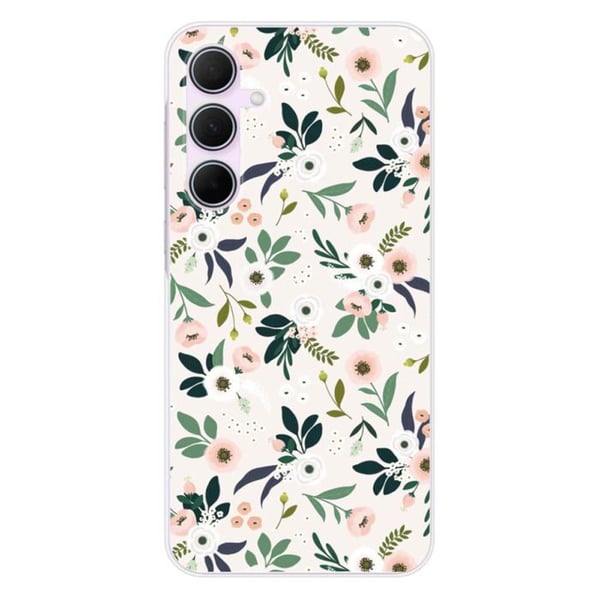 Silicone-skal med tryck kompatibel med Samsung Galaxy A55 5G Blommor